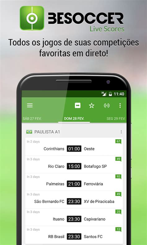 app de resultados futebol